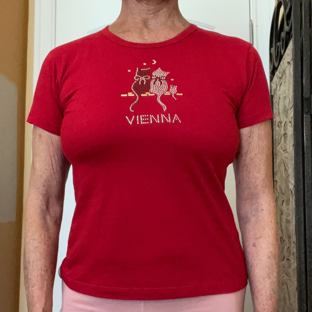 NWOT Red Souvenir TShirt from Vienna